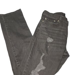 Stylish Black Slim Straight Hollister Jeans for Men